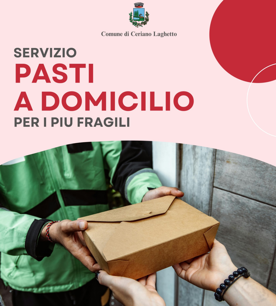 Pasti a domicilio, servizio allargato con nuovo regolamento