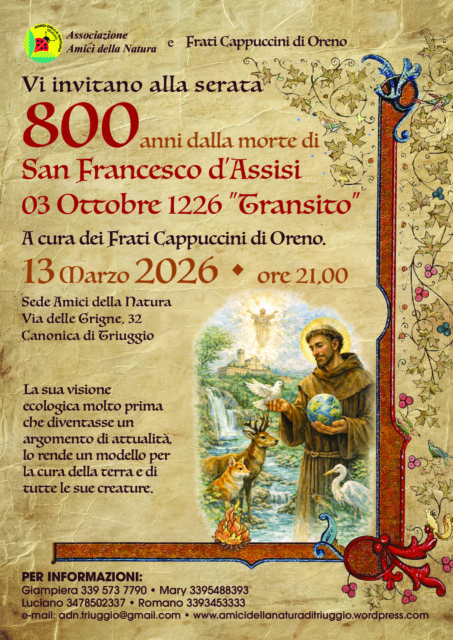 Triuggio Incontro su San Francesco D'Assisi