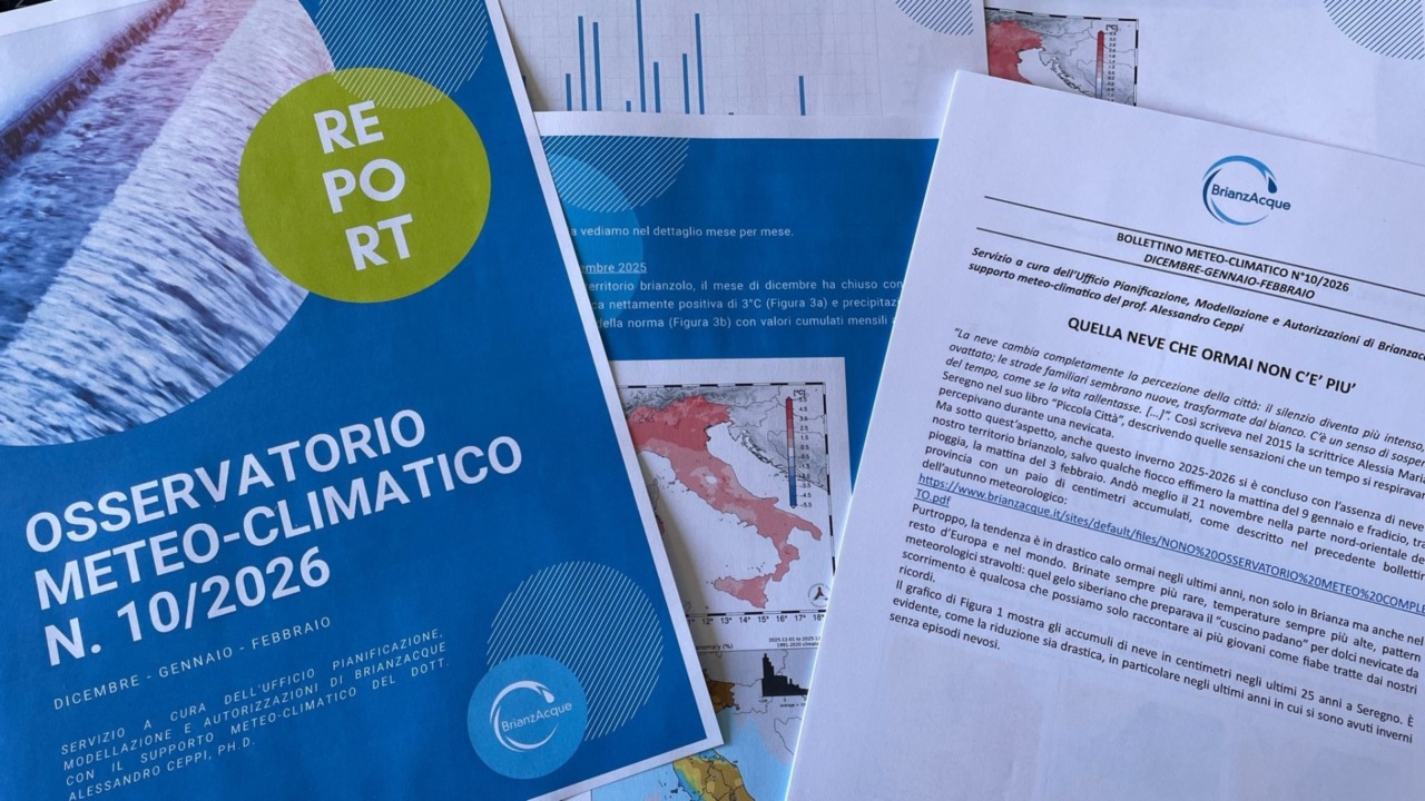 Quella neve che in Brianza non c’è (quasi) più