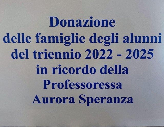 Giussano, donazione in ricordo della prof Aurora Speranza