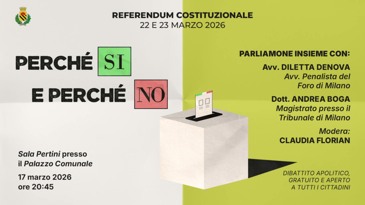 Referendum: in Comune l’incontro “Perché sì e perché no”