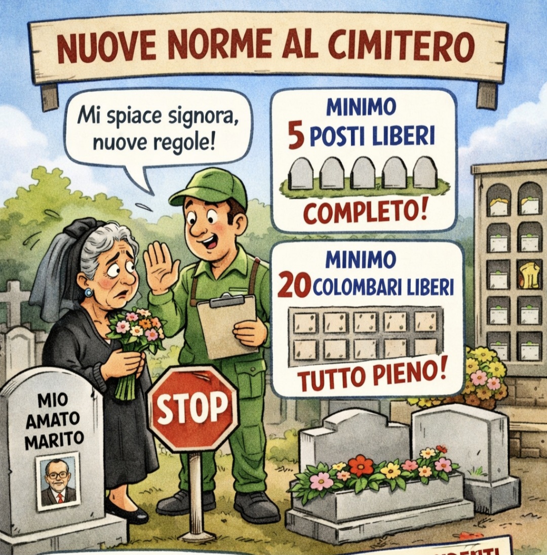 Cimiteri pieni: limiti alle sepolture accanto  al coniuge e per i non residenti