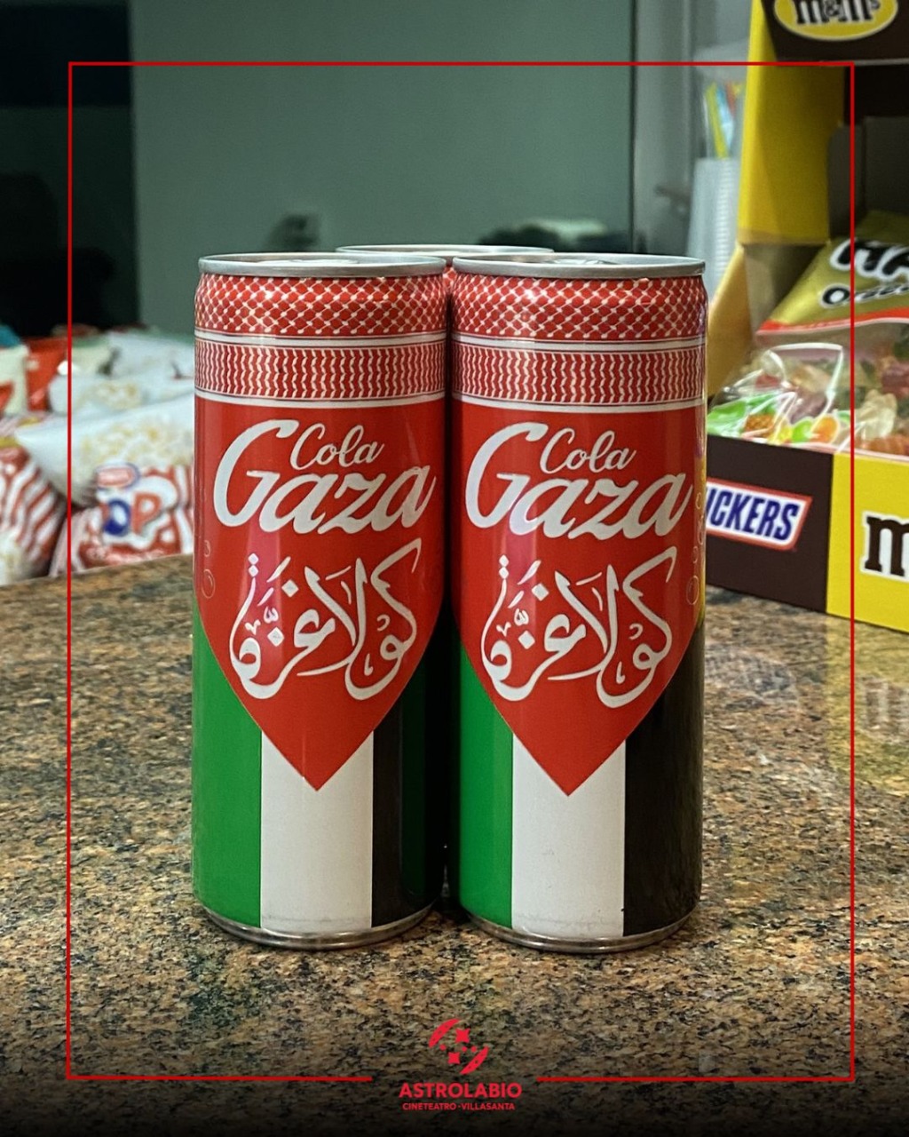 Coca-Cola addio: al bar dell’Astrolabio si beve solo Gaza-Cola