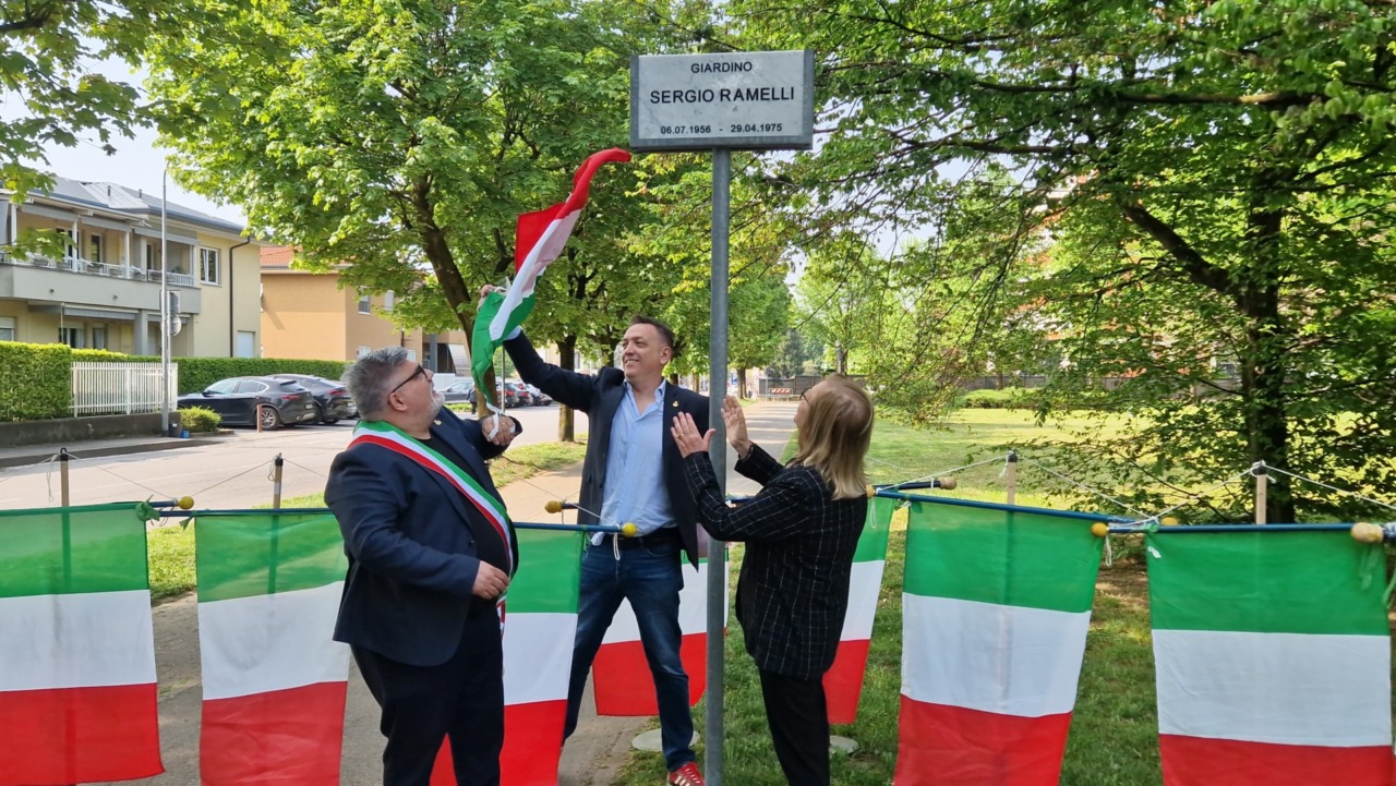 I giardini di via Edison intitolati a Sergio Ramelli: “Un dovere civico”