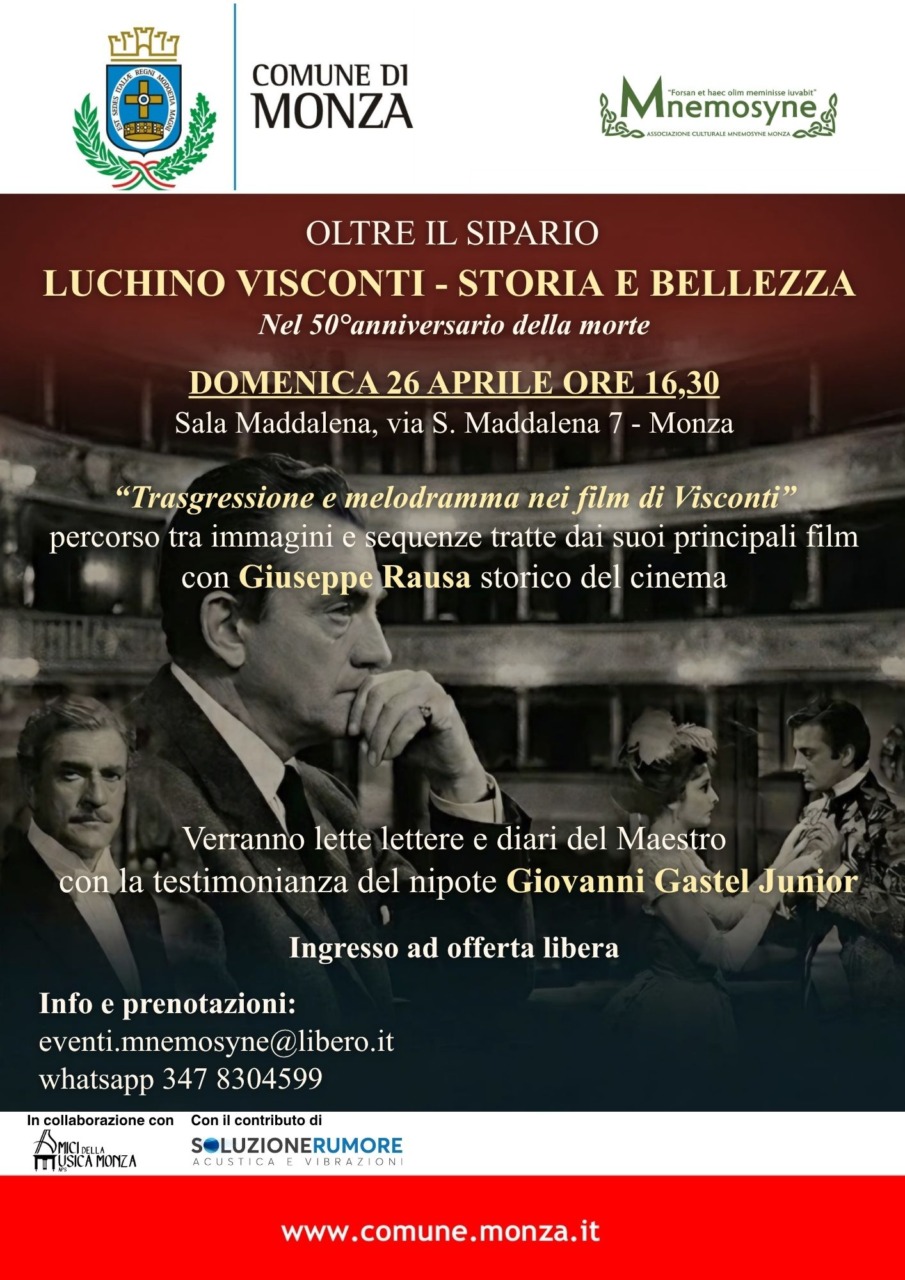 La città celebra Luchino Visconti