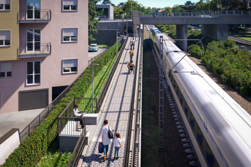 Passerella pedonale per il ponte che divide il quartiere: arriva il bando