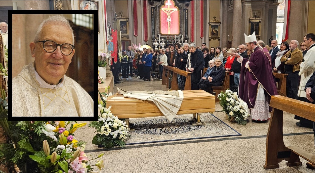 “Voi siete il mio testamento vivente”: Lesmo si ferma per l’ultimo saluto all’amato parroco