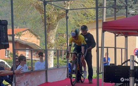 Soldarini sul podio nella cronoscalata di Brusimpiano