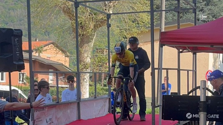 Soldarini sul podio nella cronoscalata di Brusimpiano