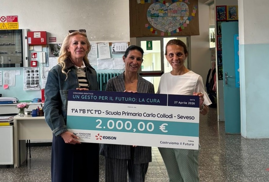 “Un gesto per il futuro: la cura”, la scuola Collodi seconda al concorso
