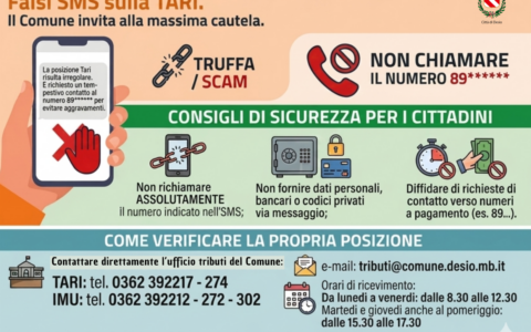 Falsi sms sulla Tari: attenzione alle truffe