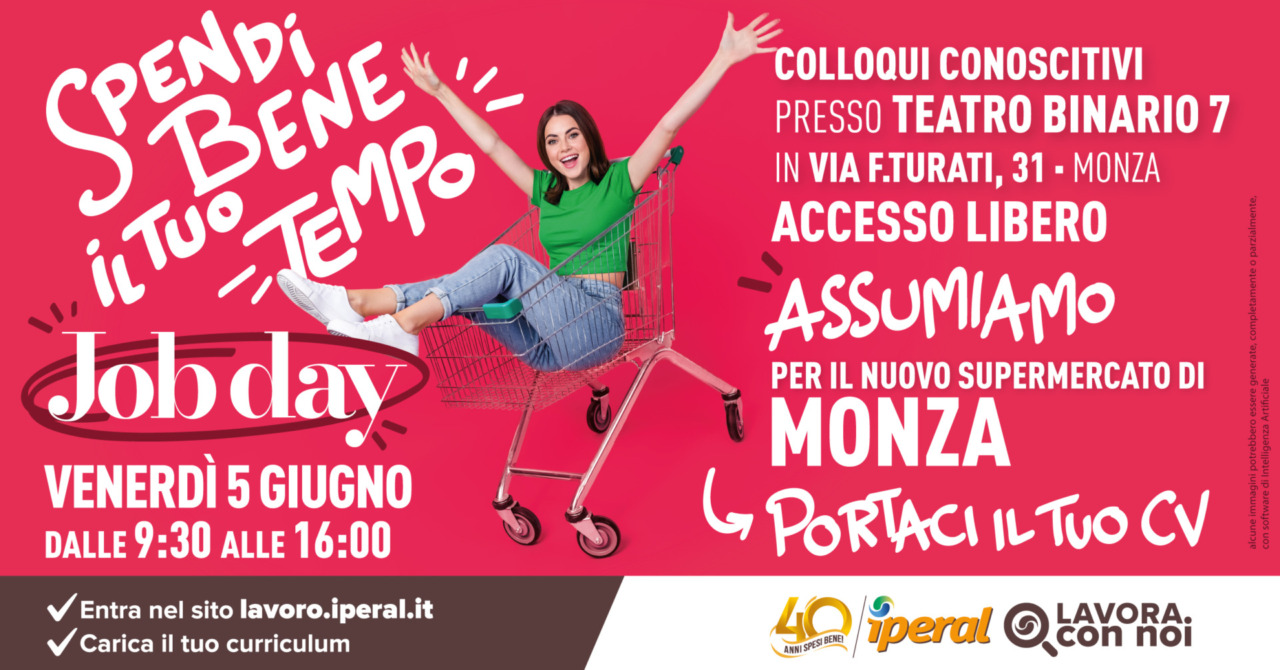 Iperal cerca personale a Monza: arriva il Job Day per il nuovo supermercato