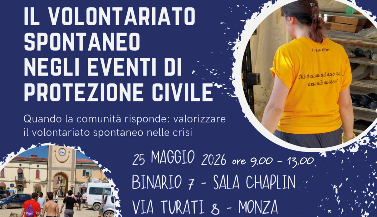 Volontariato spontaneo negli eventi di Prociv, se ne parla a Monza