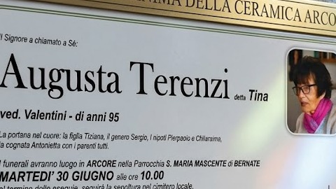 Addio a “Tina” Valentini: si è spenta la custode dell’arte e dell’anima della Ceramica Arcore