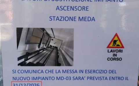 Ascensori della stazione off limits dal 22 settembre: sindaco e capigruppo scrivono a Ferrovie Nord