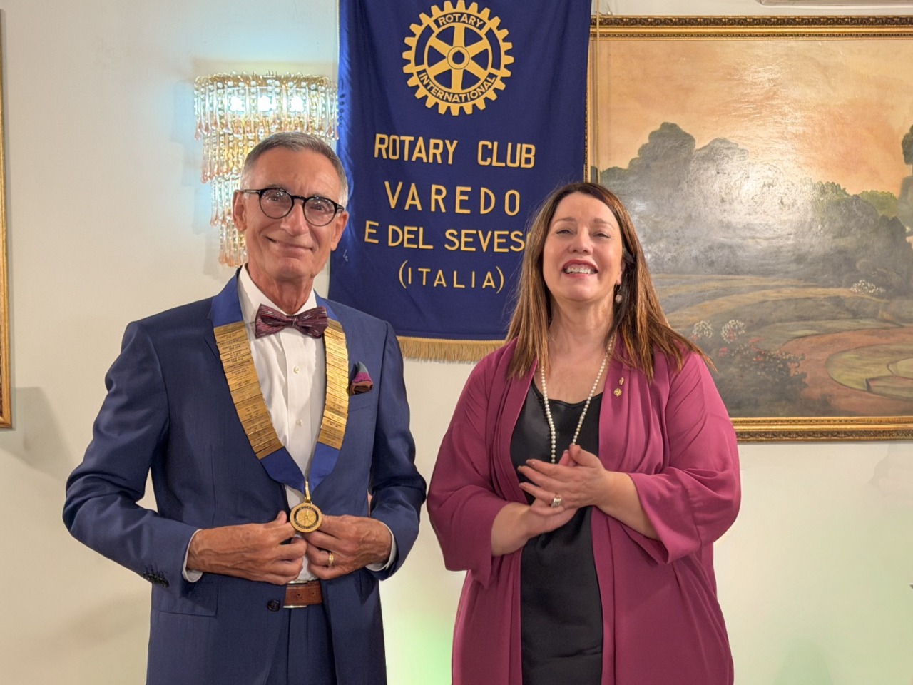 Passaggio di consegne alla guida del Rotary Club di Varedo e del Seveso