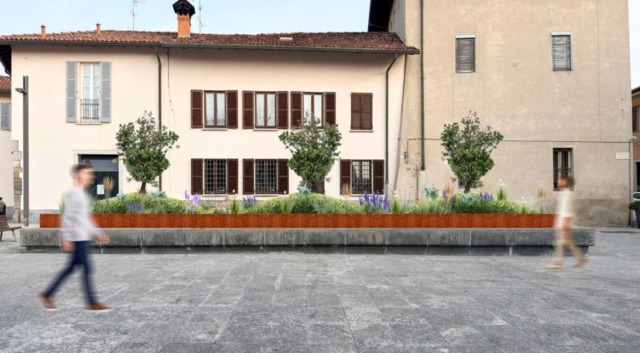 giussano, fioriera piazza san giacomo
