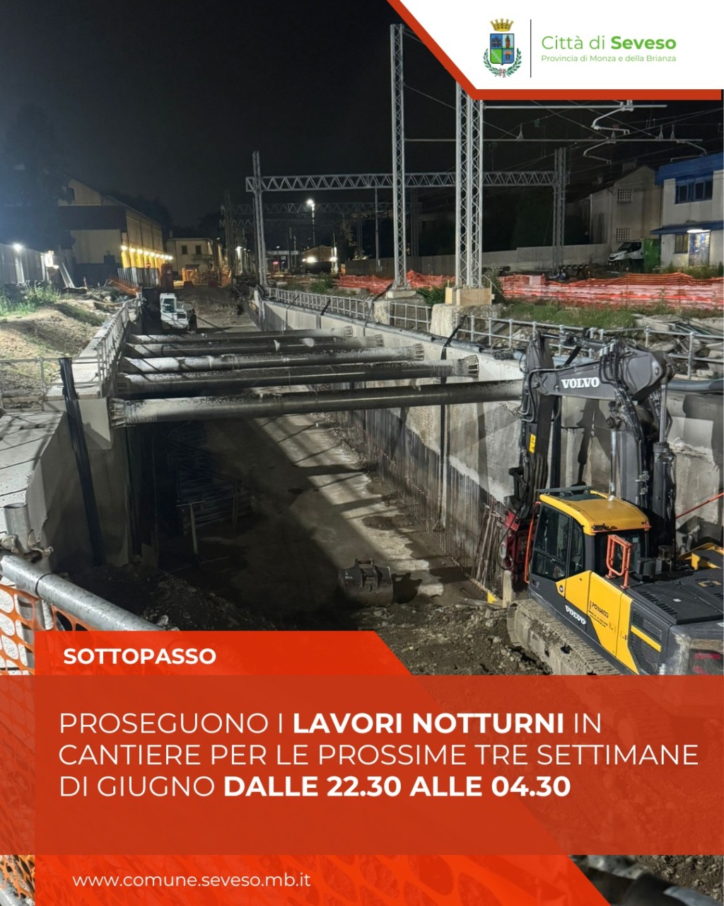 Nodo Seveso, tre settimane di passione per i lavori (notturni) al sottopasso