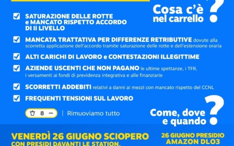 Anche a Monza e in Brianza sciopero e presidio in Amazon