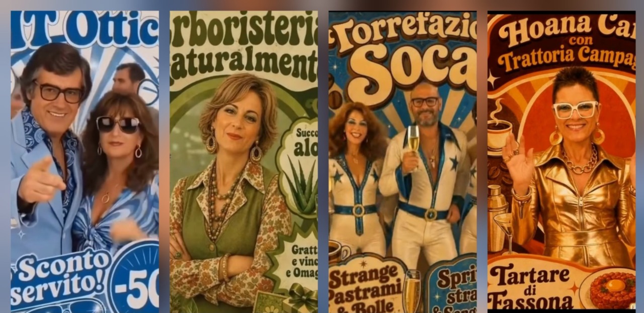 Concorezzo, i commercianti tornano negli anni ’80: l’IA trasforma il volto di “Occasioni di (P)assaggio”