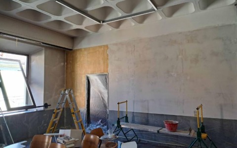 Partiti i lavori di restyling della Sala Congressi di Villa Camperio