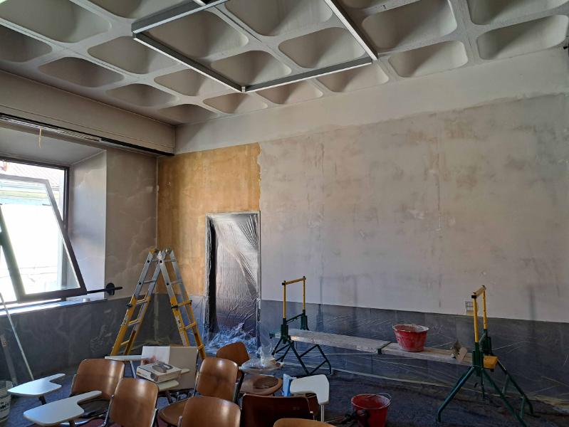 Partiti i lavori di restyling della Sala Congressi di Villa Camperio