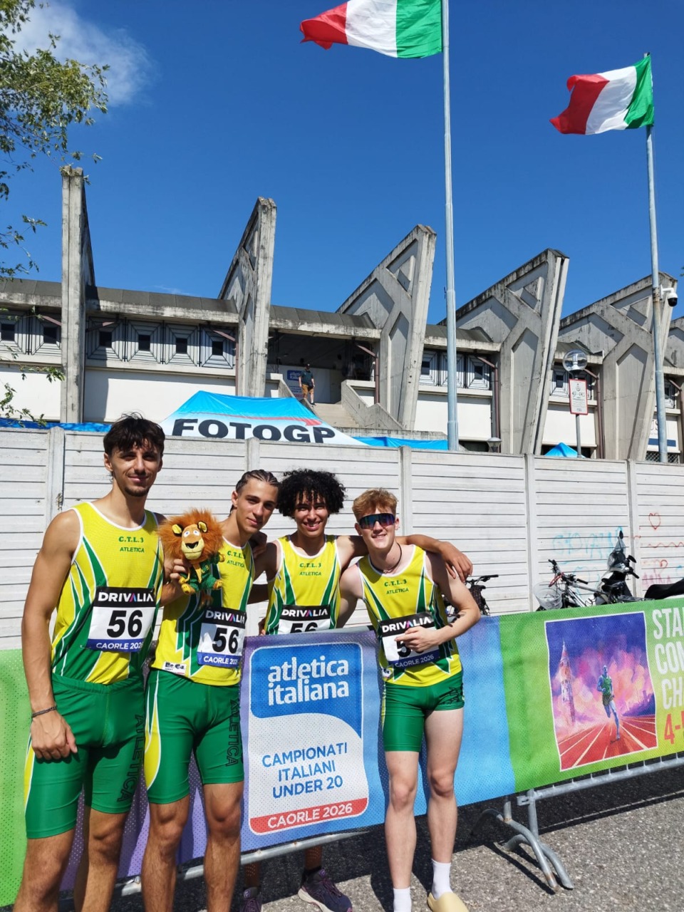 Caorle sorride alla CTL3: staffetta 4×400 al 19° posto nazionale
