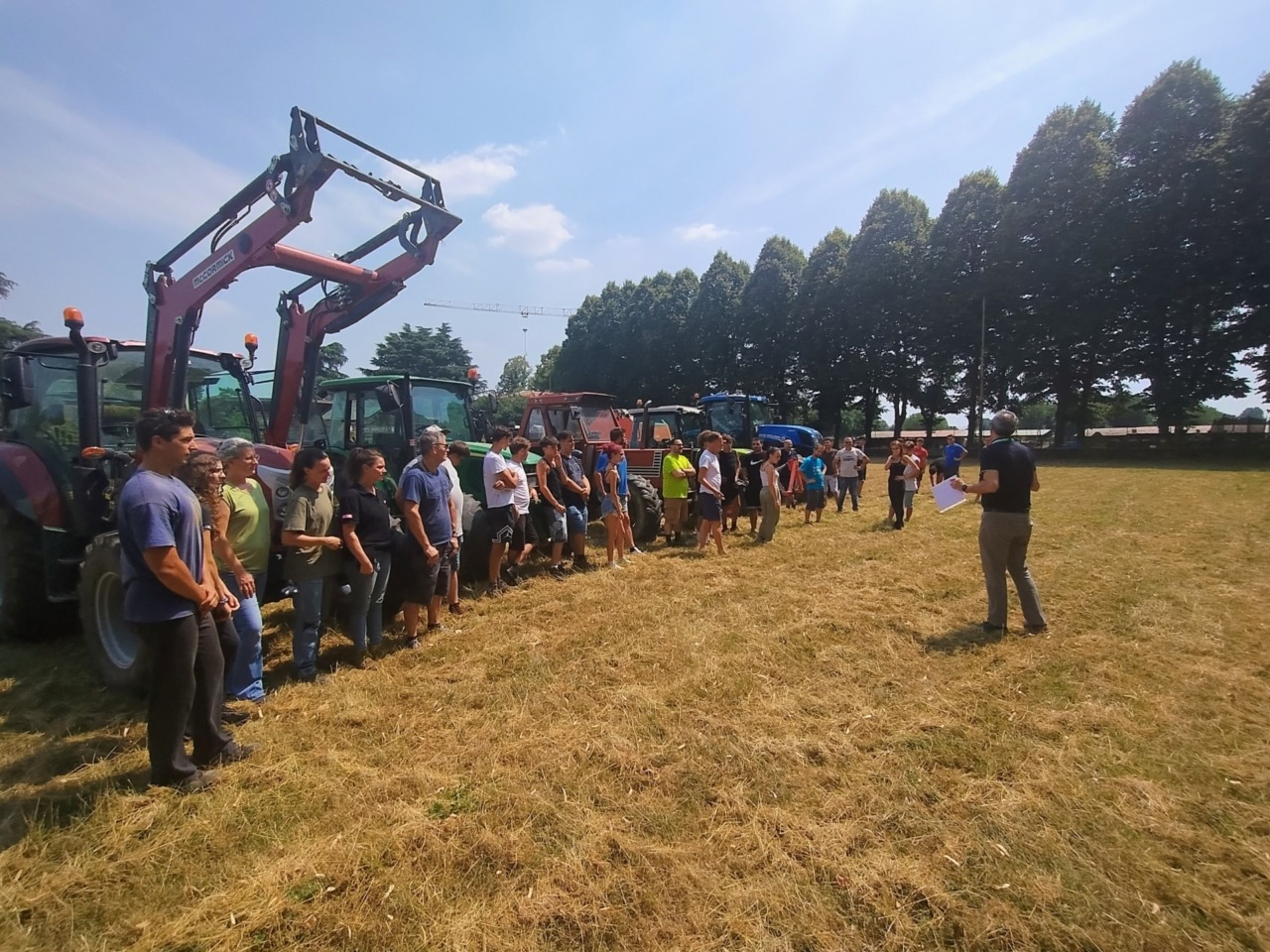 Successo per il corso da giovani trattoristi con gli studenti del Castiglioni