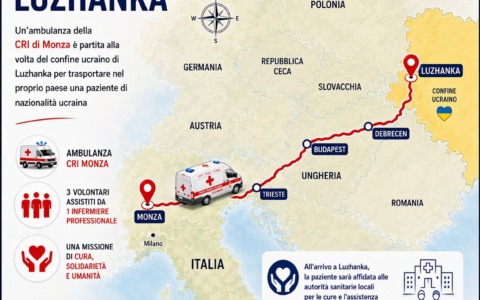 Da Monza a Kharkiv, la Croce Rossa accompagna una donna malata oncologica nel suo ritorno a casa