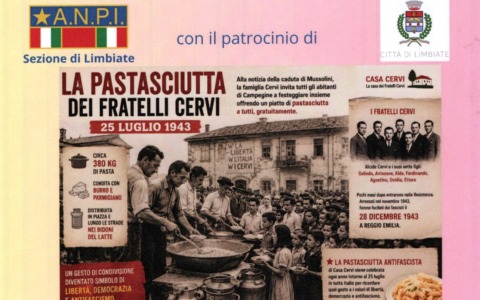 Il 25 luglio torna la Pastasciutta Antifascista a Limbiate