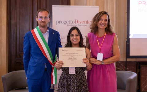 La cerianese Giorgia Randi premiata a Palazzo Marino con il “ProgettoDiventerò”