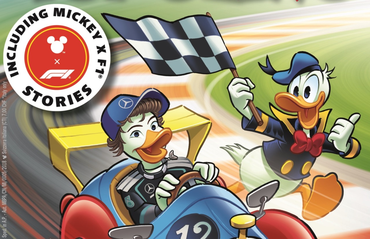 Topolino scende in pista per il Gran Premio di Monza: arriva una storia speciale con Kimi Paperelli
