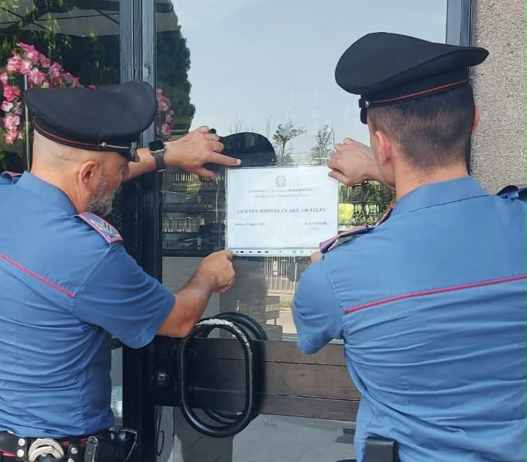 Liti e schiamazzi notturni, bar chiuso per sette giorni