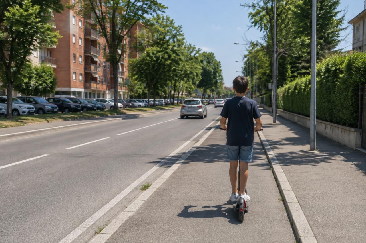Under 14 guida un monopattino elettrico senza assicurazione e targa: 600 euro di multe ai genitori