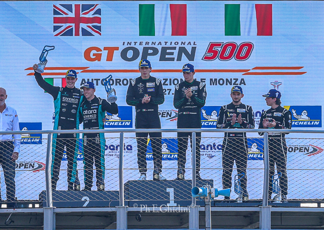 GT Open 500 a Monza, Villorba Corse vince con Moncini e Testa su Lamborghini