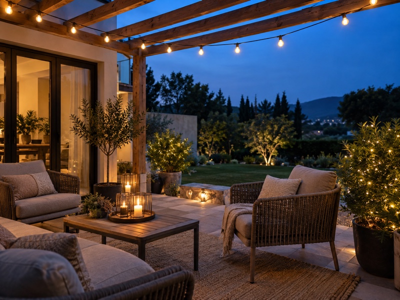Luci di Natale da esterno: come illuminare balconi, terrazze e giardini