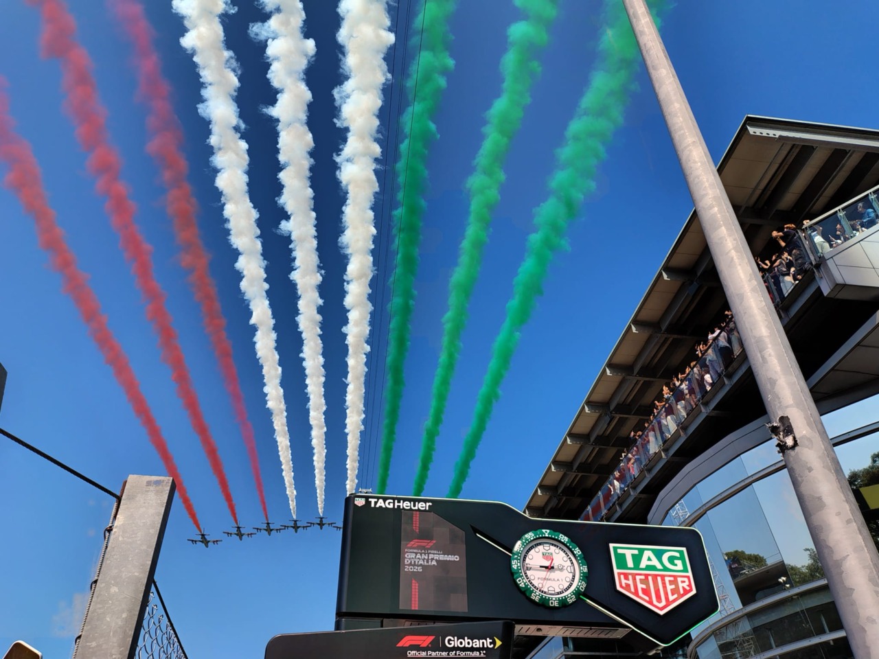 Gran Premio, Frecce Tricolori e Inno
