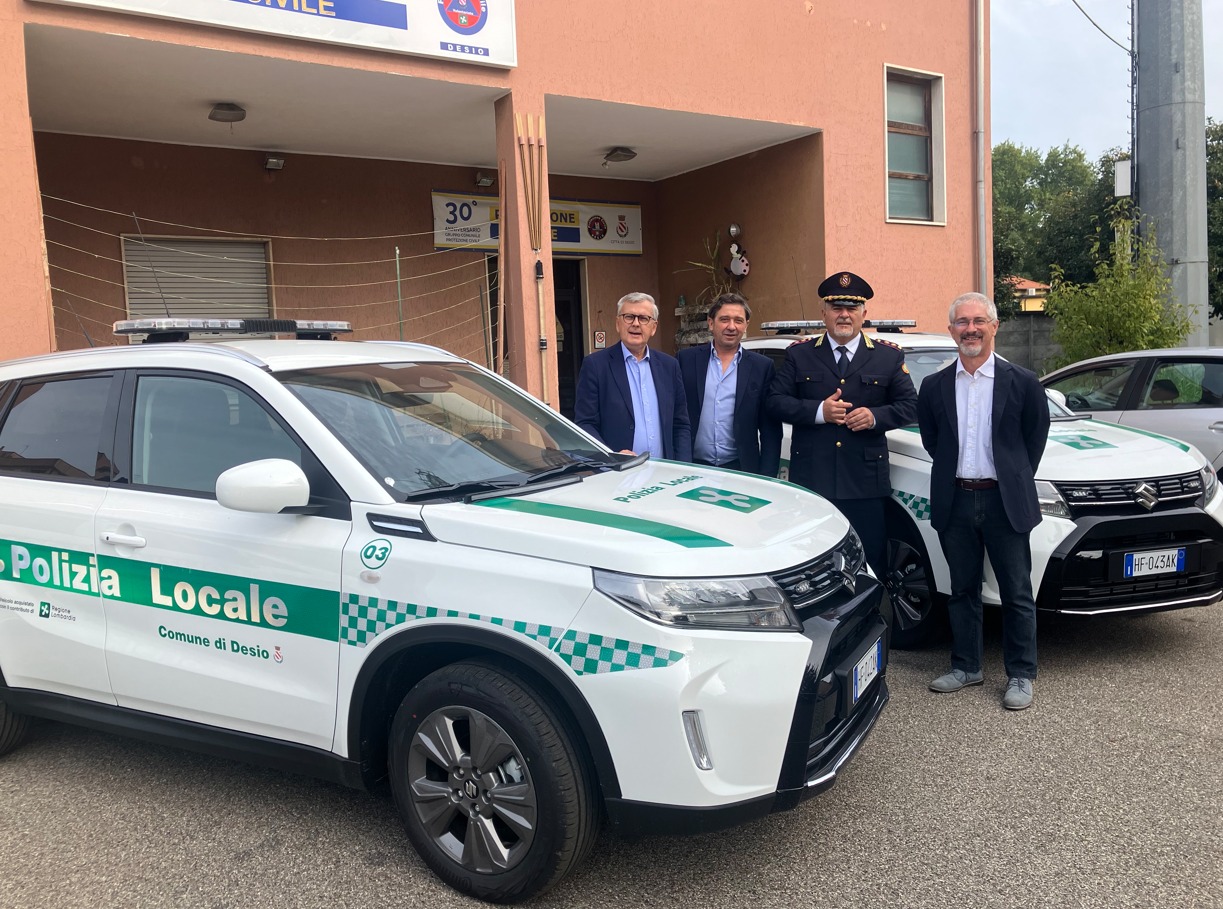 Due nuove auto ibride per la Polizia Locale di Desio