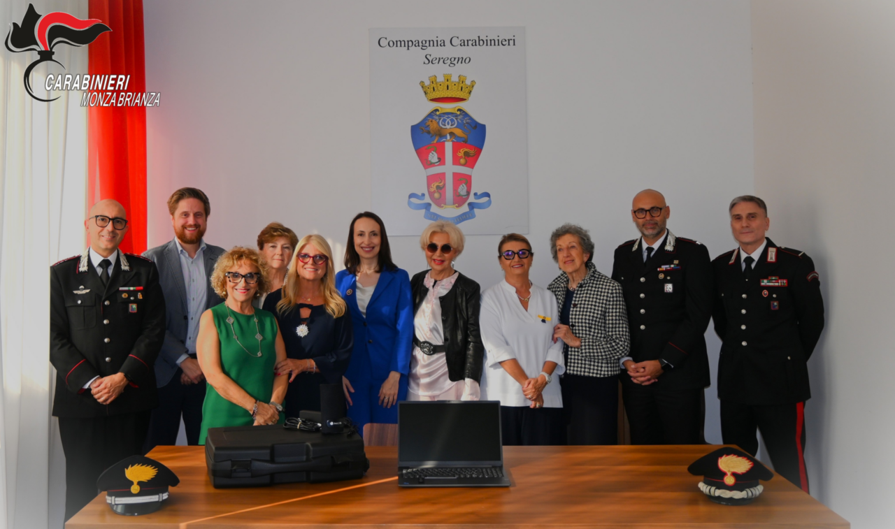 Violenze di genere, Soroptimist Club dona un kit informatico portatile ai Carabinieri di Seregno