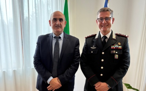Il Prefetto Roccatagliata incontra il Comandante regionale dei Carabinieri