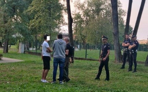 Blitz al parco Beretta Molla: sequestrata sostanza stupefacente
